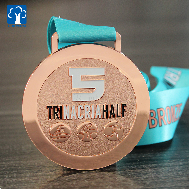 Custom Triathlon Running Swimming Riding Finisher Medal