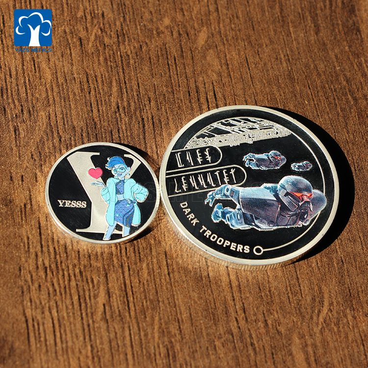 High Quality Proof Like UV Print Sovenir Coin