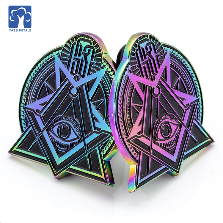 High Quality Unique Rainbow Plating 2D Game Pin