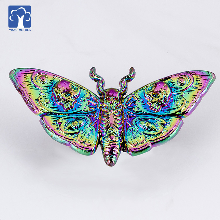 Wonderful Rainbow Plating 3D Butterfly Badge