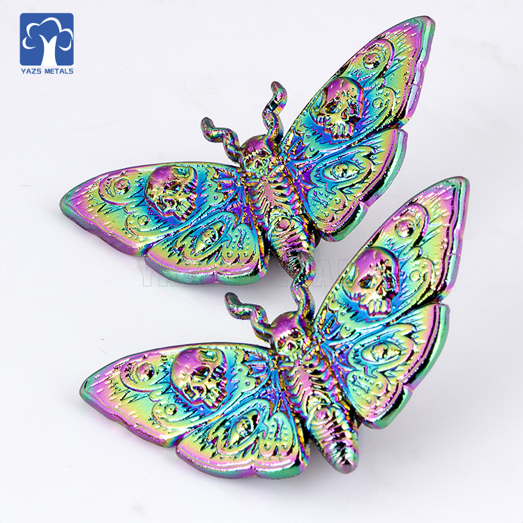 Wonderful Rainbow Plating 3D Butterfly Badge