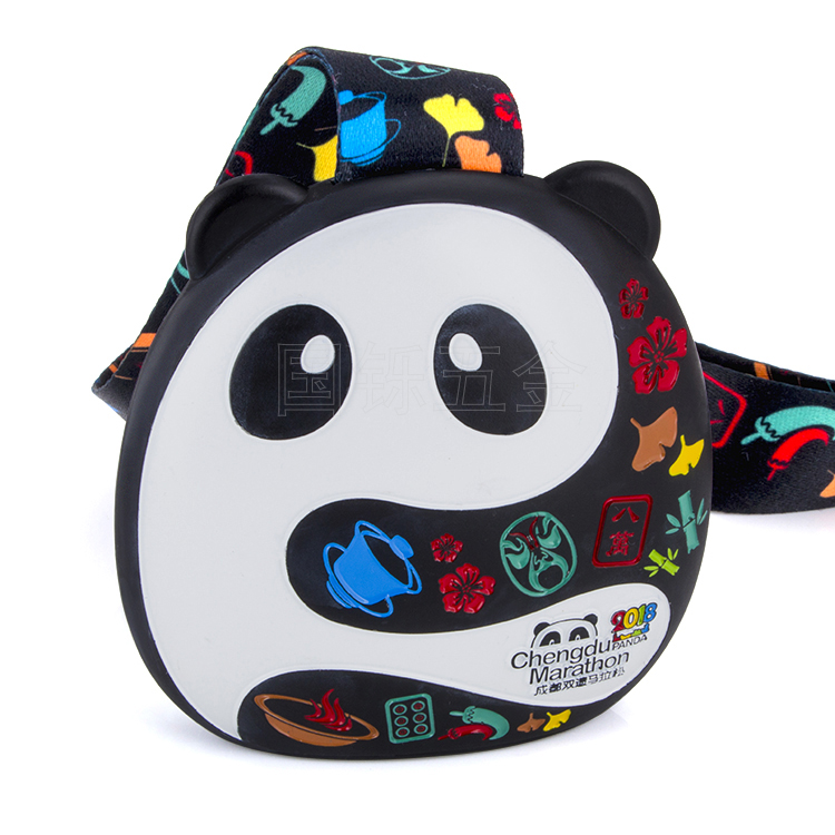 Chinese cute panda marathon finisher medal