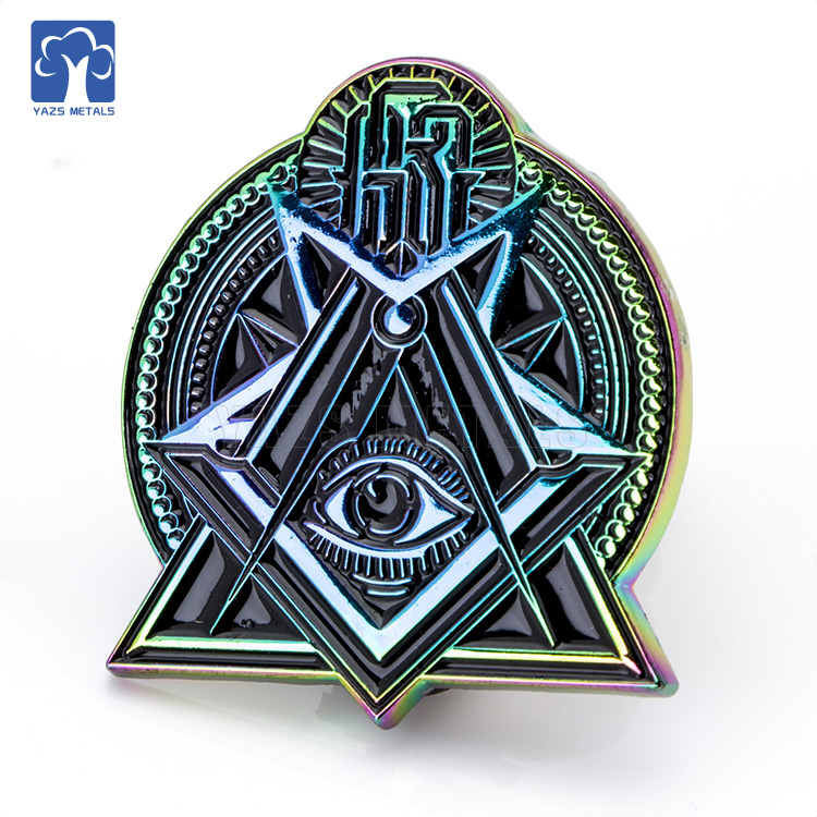 High Quality Unique Rainbow Plating 2D Game Pin