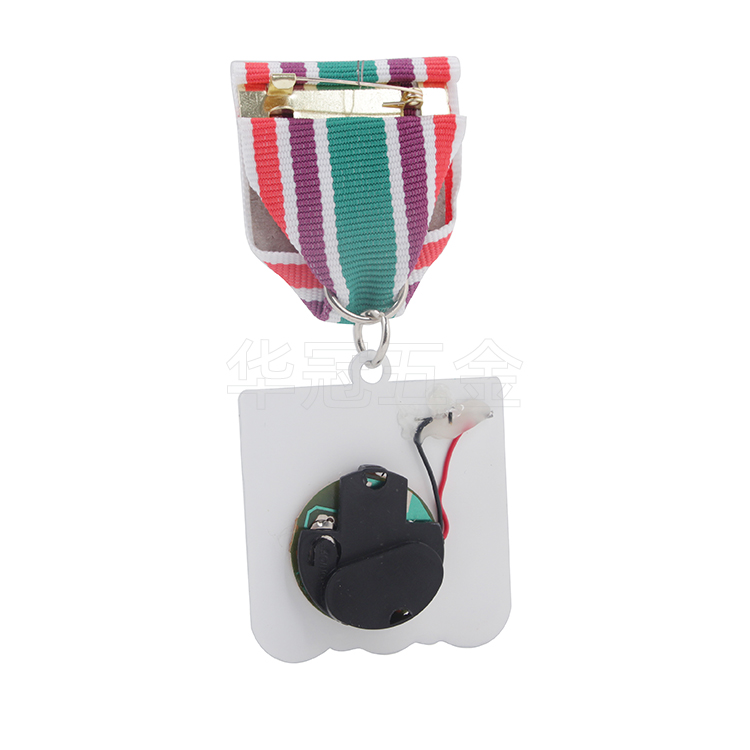 DIY LED light creative metal medal