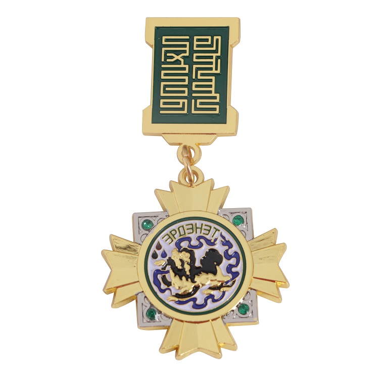 New Design Dual Plating Gold Silver Metal Honor Medal