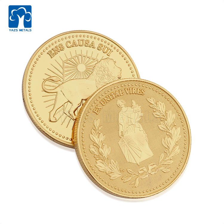 High Quality Proof Like Gold Challenge Token Coin