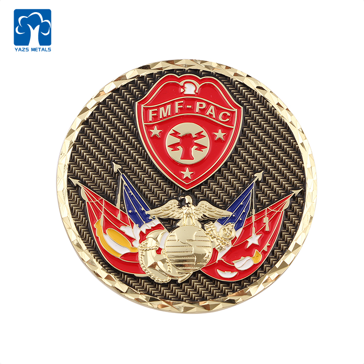 High Quality U.S. Marine Corps USMC Military Coin With Diamond Edge