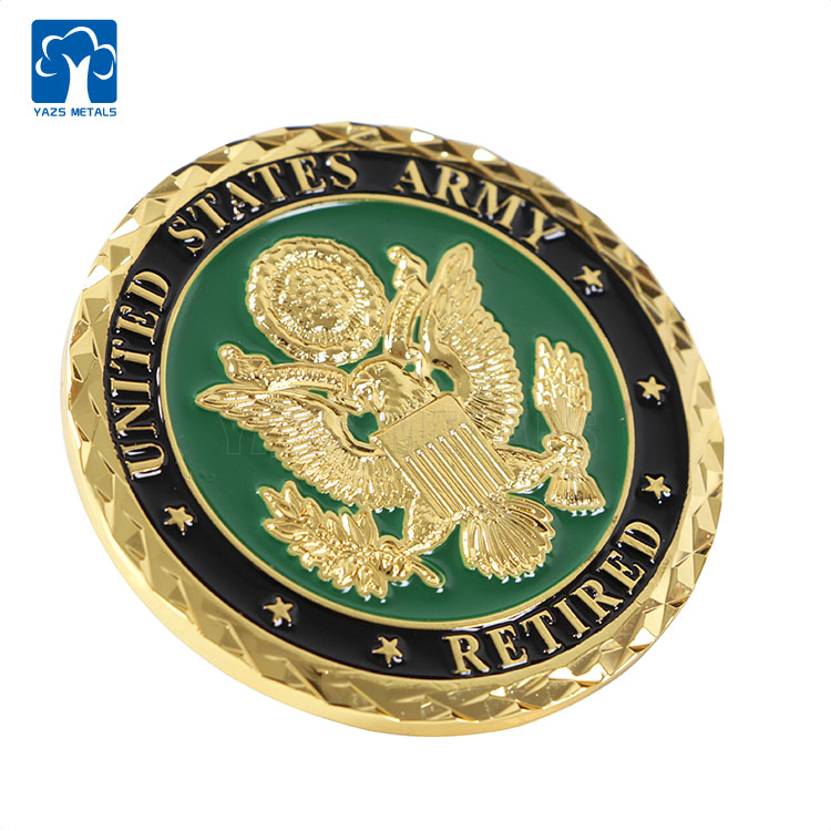 High Quality US Amry Military Brass Challenge Coin