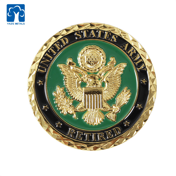 High Quality US Amry Military Brass Challenge Coin