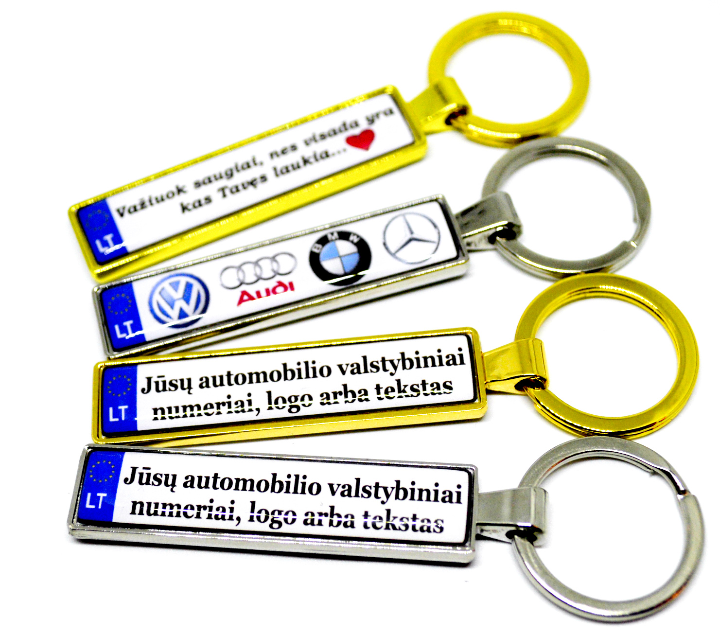 2022 New style car license number blank key ring