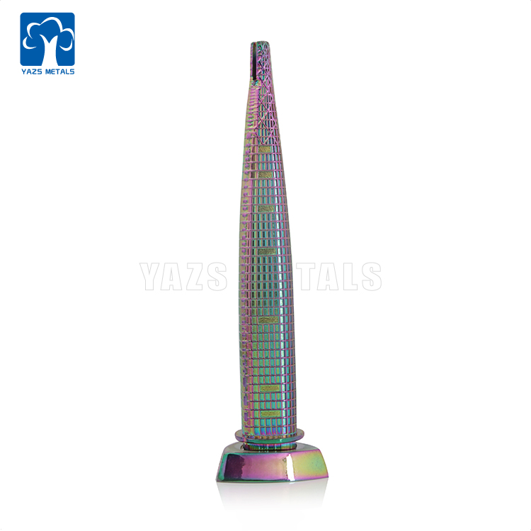 Custom 3D metal tower office home ornaments