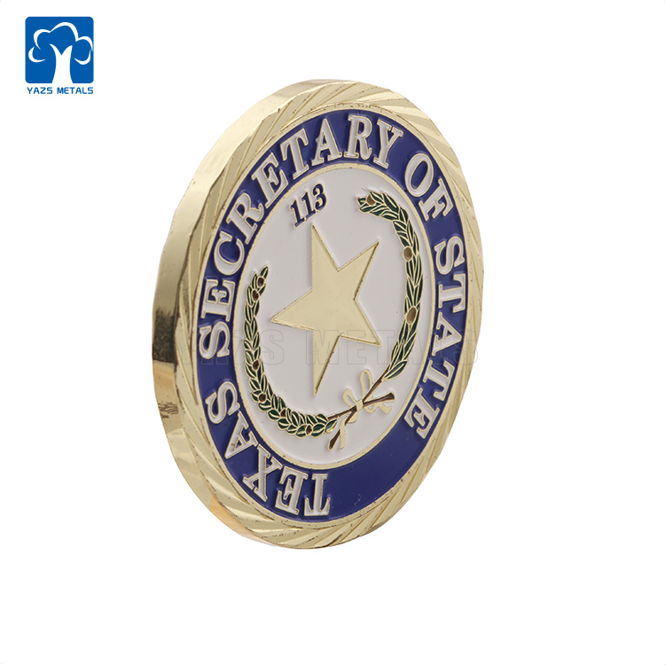 US TEXAS Metal Military Golden Souvenir Coin