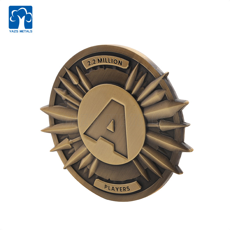 Die Casting Zinc Alloy Brass Cultural and Creative Gaming Token