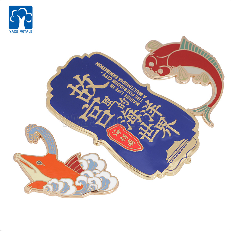 2022 Promotional gift DIY enamel fridge magnets