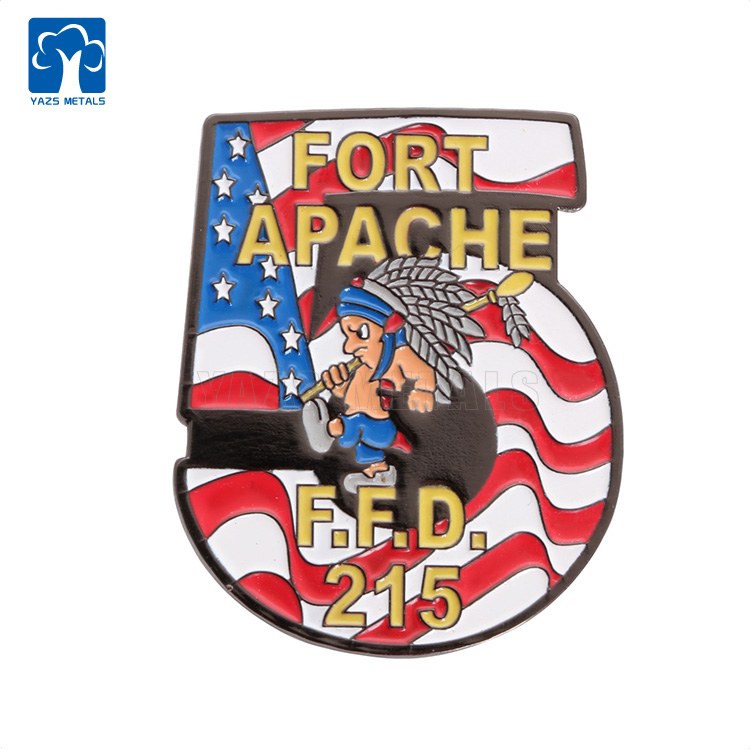 American Indians Soft Enamel Lapel Pin Badge
