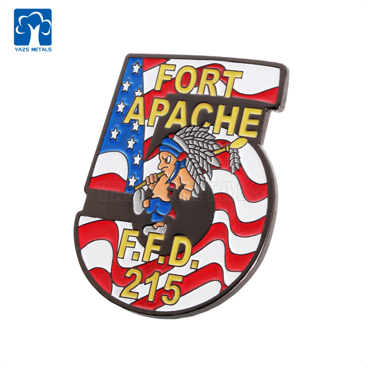 American Indians Soft Enamel Lapel Pin Badge