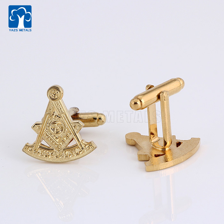 Custom stainless 3D high quality brass cuff links