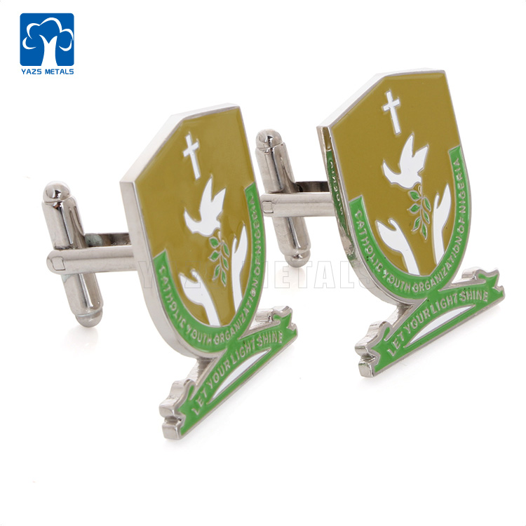 Custom FIFA world cup soft enamel metal cufflink