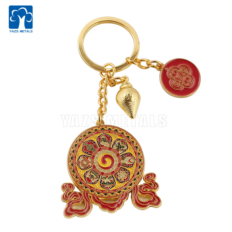 Custom design metal souvenir keychains