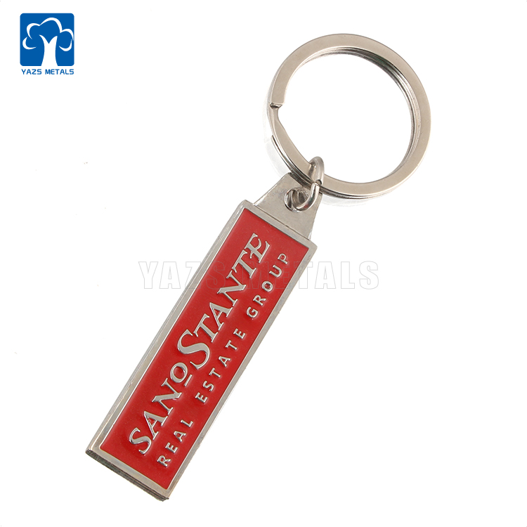 DIY Company name logo website phone metal keychain