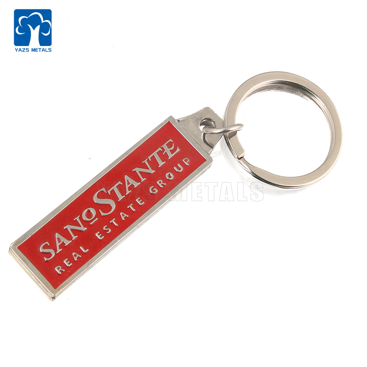 DIY Company name logo website phone metal keychain