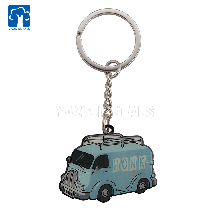 Offset printing cheap price metal keychains