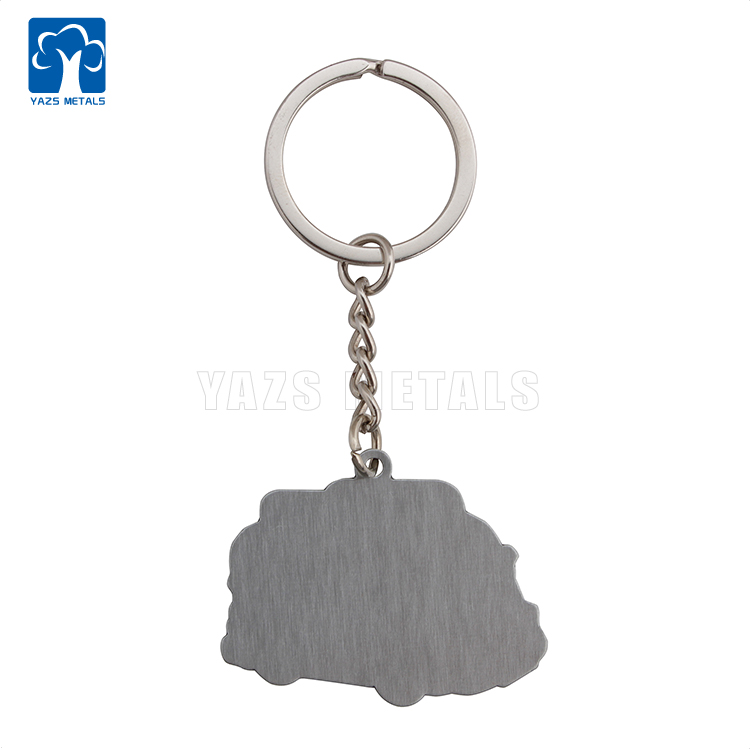 Offset printing cheap price metal keychains